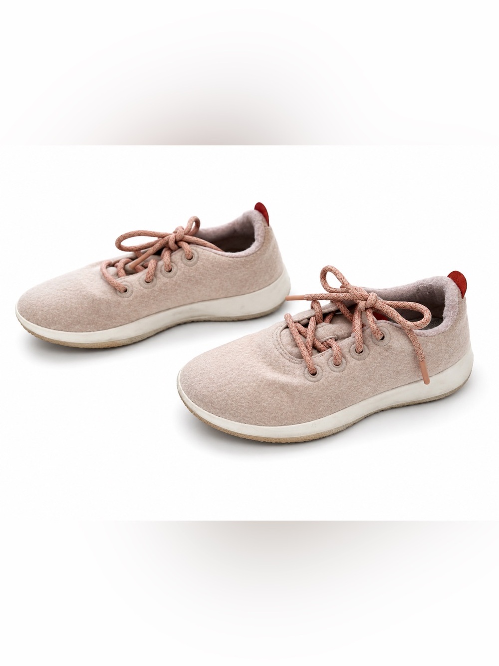Allbirds Wool Runners Sneakers Blush Pink Merino Wool Lace Up Shoes Women’s 7
